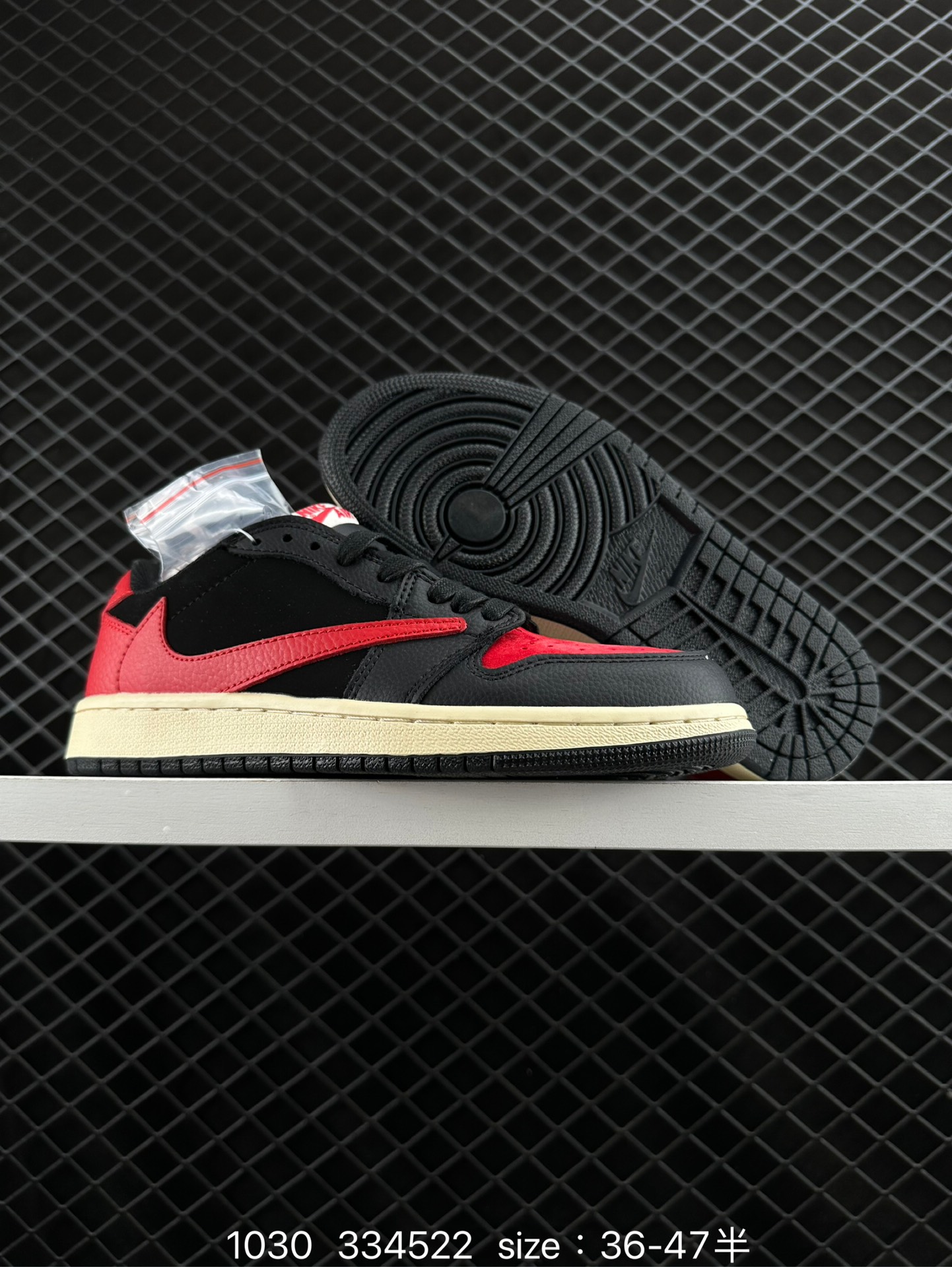 fragment design x Travis Scott x Nike Air Jordan 1 Low OG SP”Black/Green Toe“